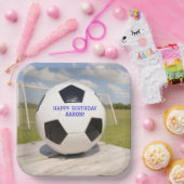 Goal Post Zwart-wit Voetbal papier Bord (Feest)