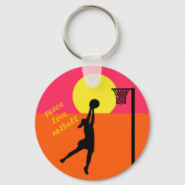 Goal Shooter Design Netball Quote Theme Sleutelhanger