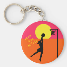 Goal Shooter Design Netball Quote Theme Sleutelhanger