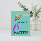 Goal Shooter Motivatie Netball Quote Briefkaart (Staand voorkant)