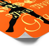 Goal Shooter Motivatie Netball Quote Poster (Hoek)