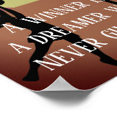 Goal Shooter Motivatie Quote Netball Poster (Hoek)