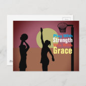 Goal Shooter Theme Netball Quote Briefkaart (Voorkant / Achterkant)