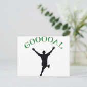 Goal - Soccer Design zegt "Gooooal" Briefkaart (Staand voorkant)