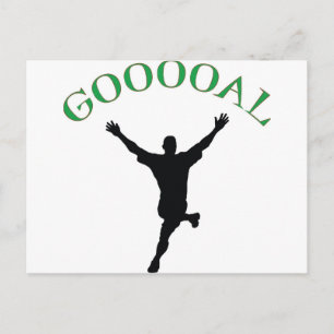 Goal - Soccer Design zegt "Gooooal" Briefkaart