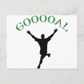 Goal - Soccer Design zegt "Gooooal" Briefkaart (Voorkant)