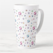 Goal Soccer Pattern Latte Mok (Rechterhoek)