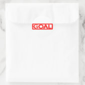 Goal Stamp Ronde Sticker (Tas)