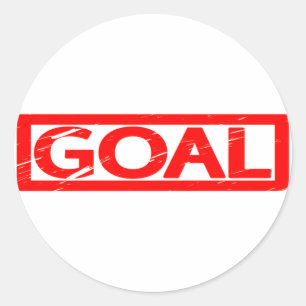 Goal Stamp Ronde Sticker