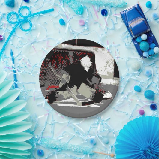 Goal Stopper - Ice Hockey Goalie Papieren Bordje (Feest)