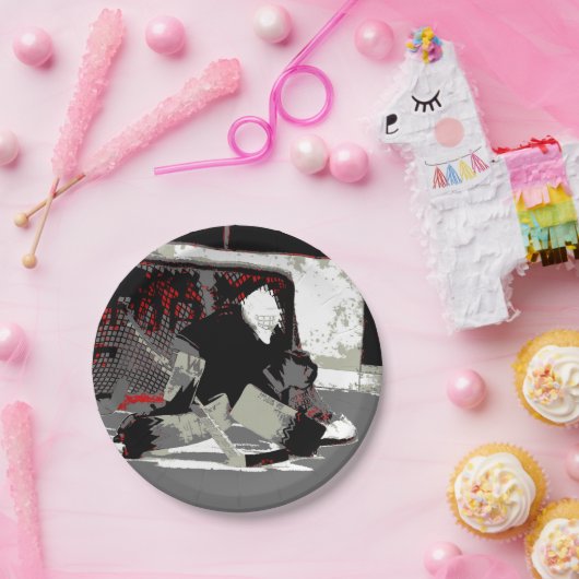 Goal Stopper - Ice Hockey Goalie Papieren Bordje (Feest)