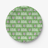 Goal Voetbal Birthday Party Supplies Borden Papieren Bordje (Voorkant)