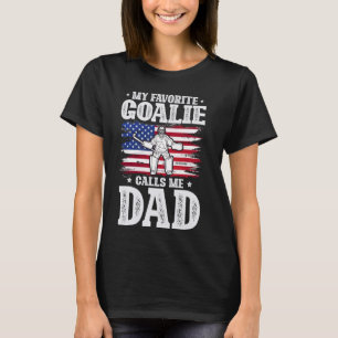 Goalie Dad Field Hockey Vader van een veld hockey T-shirt