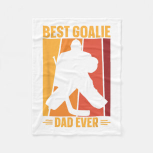 Goalie Dad Ice Hockey Ice Hockey Player Hockey Coa Fleece Deken