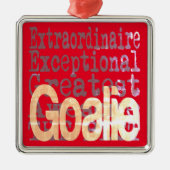 Goalie Extraordinaire Metalen Ornament (Voorkant)