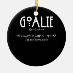 Goalie Gear Goalkeeper Definition Soccer Hockey Keramisch Ornament