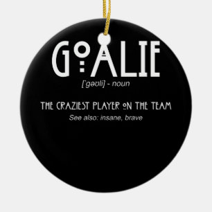 Goalie Gear Goalkeeper Definition Soccer Hockey Keramisch Ornament