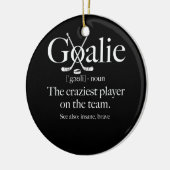Goalie Gear Goalkeeper Definition Soccer Hockey Keramisch Ornament (Links)