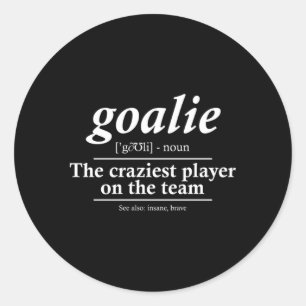 Goalie Gear Goalkeeper Definition Soccer Hockey Ronde Sticker