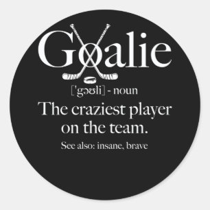 Goalie Gear Goalkeeper Definition Soccer Hockey Ronde Sticker