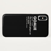Goalie Goalkeeper Definition Soccer Hockey Case-Mate iPhone Case (Achterkant (horizontaal))