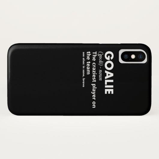 Goalie Goalkeeper Definition Soccer Hockey Case-Mate iPhone Case (Achterkant (horizontaal))