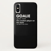 Goalie Goalkeeper Definition Soccer Hockey Case-Mate iPhone Case (Achterkant)