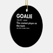 Goalie Goalkeeper Definition Soccer Hockey Keramisch Ornament (Rechts)