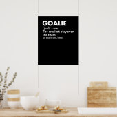 Goalie Goalkeeper Definition Soccer Hockey Poster (Keuken)
