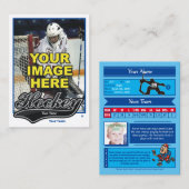 Goalie Hockey Card Visitekaartje (Voorkant / Achterkant)
