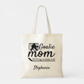 Goalie Hockey mama canvas tas zwart (Achterkant)