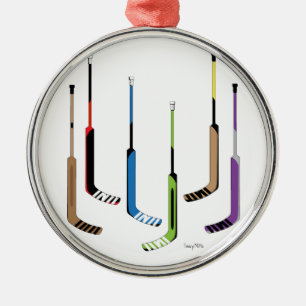 Goalie Hockey Sticks Metalen Ornament