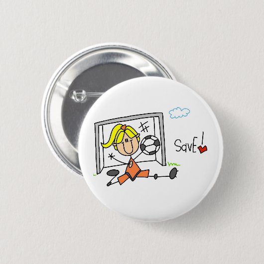 Goalie maakt de Button Save (Voorkant /achterkant)