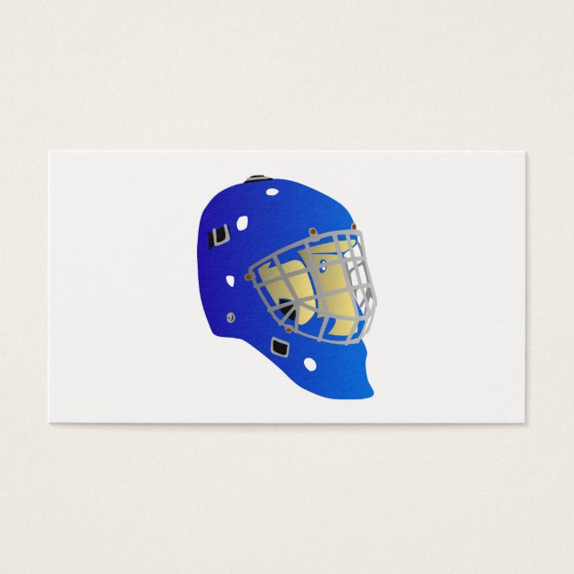 Goalie Mask Visitekaartje (Voorkant)