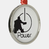 Goalie Metalen Ornament (Rechts)
