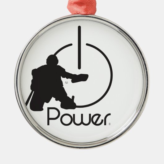 Goalie Metalen Ornament (Voorkant)