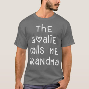 Goalie noemt me oma Lacrosse Soccer Heart T-shirt