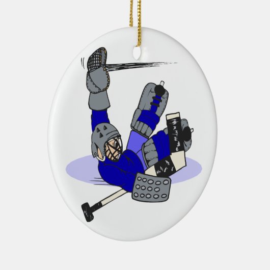 Goalie Save Keramisch Ornament (Rechts)