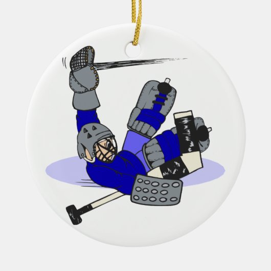 Goalie Save Keramisch Ornament (Voorkant)