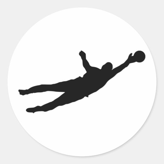 Goalie Save Ronde Sticker (Voorkant)