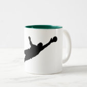 Goalie Save Tweekleurige Koffiemok (Voorkant rechts)