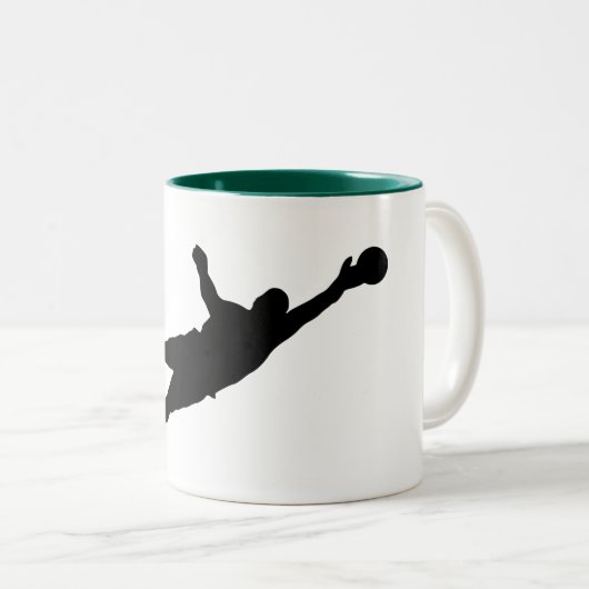 Goalie Save Tweekleurige Koffiemok (Voorkant rechts)