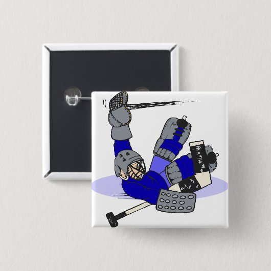 Goalie Save Vierkante Button 5,1 Cm (Voorkant /achterkant)