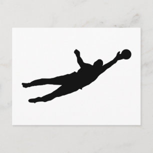 Goalie spaart briefkaart