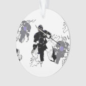 Goalies Rock! Hockey Player-Ornament Ornament (voorkant)