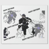 Goalies Rock! - IJshockeyspeler Cadeaupapier (Vlak)