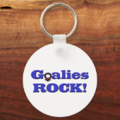 Goalies ROCK - Vrouw Symbool Sleutelhanger (Voorkant)