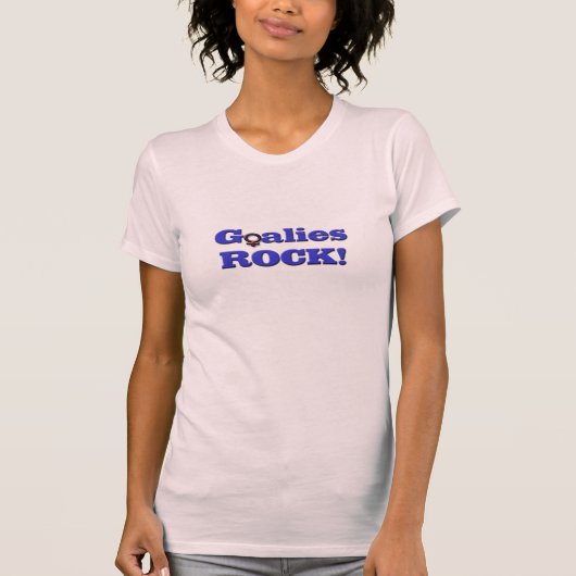 Goalies ROCK - Vrouw Symbool T-shirt (Voorkant)