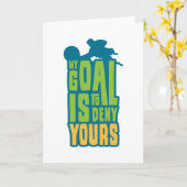 Goalkeeper Goalie Mijn doel is om je voetbal te on Kaart (Gele Bloem)