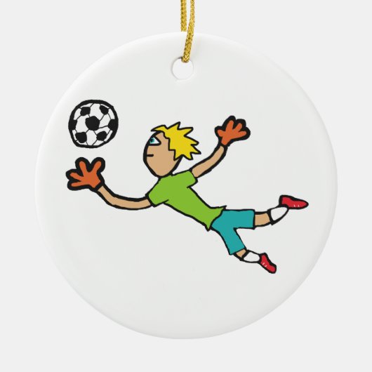 Goalkeeper Keramisch Ornament (Voorkant)